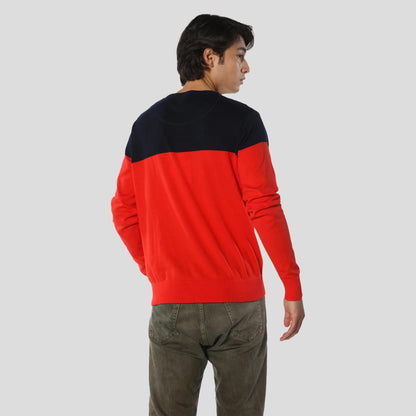 Men's Color Block Pullover Sweater - FINAL SALE