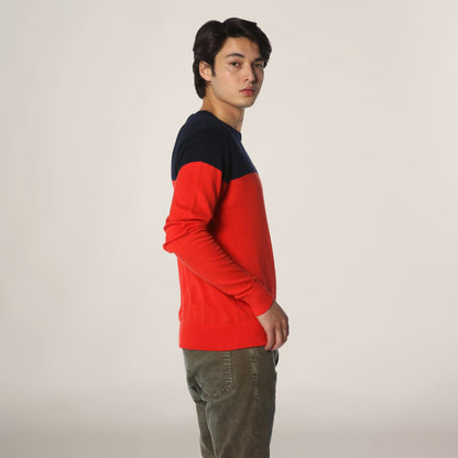 Men's Color Block Pullover Sweater - FINAL SALE