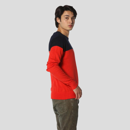 Men's Color Block Pullover Sweater - FINAL SALE