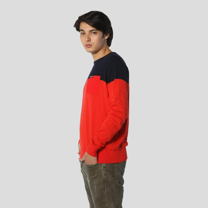 Men's Color Block Pullover Sweater - FINAL SALE