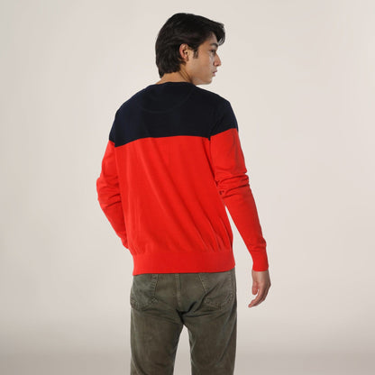 Men's Color Block Pullover Sweater - FINAL SALE