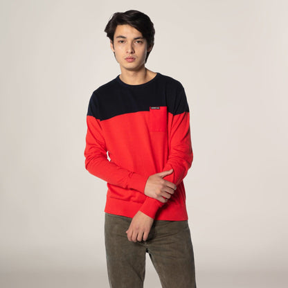 Men's Color Block Pullover Sweater - FINAL SALE