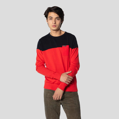 Men's Color Block Pullover Sweater - FINAL SALE