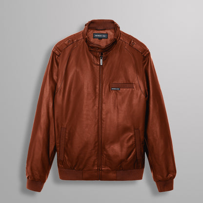 Men's Faux Leather Iconic Racer Jacket