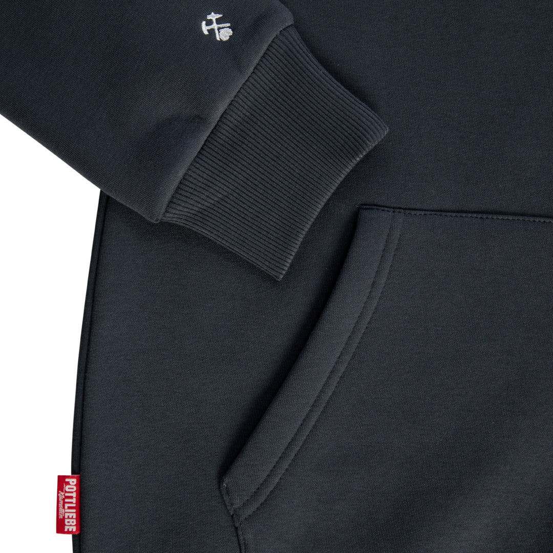 Hoodie "Pottliebe Crew" Dark Indigo Grey