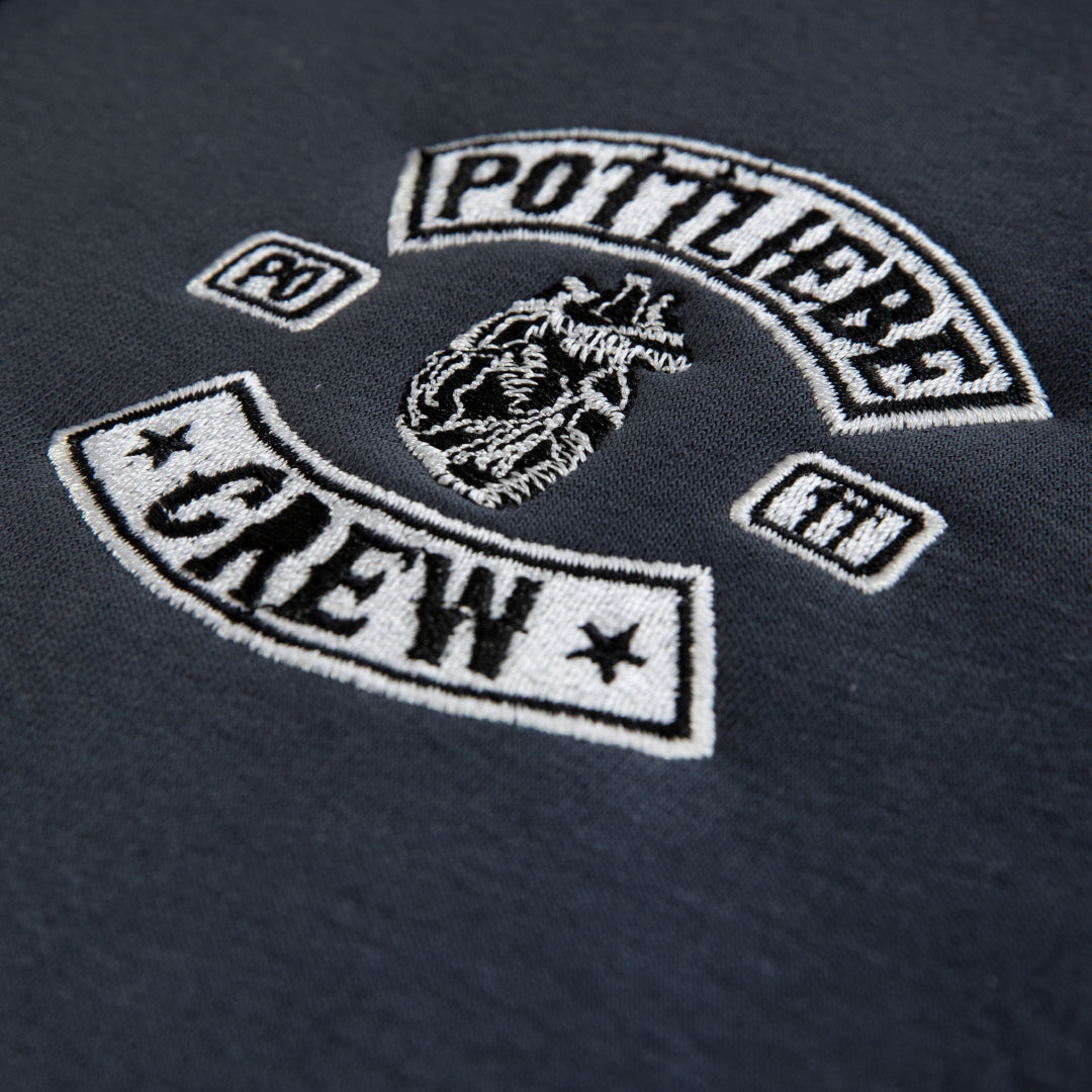 Hoodie "Pottliebe Crew" Dark Indigo Grey