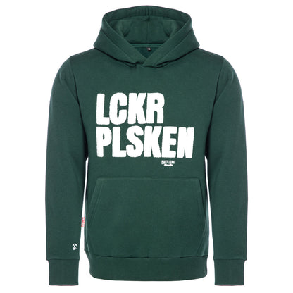 Hoodie "LCKR PLSKEN" Bottle Green