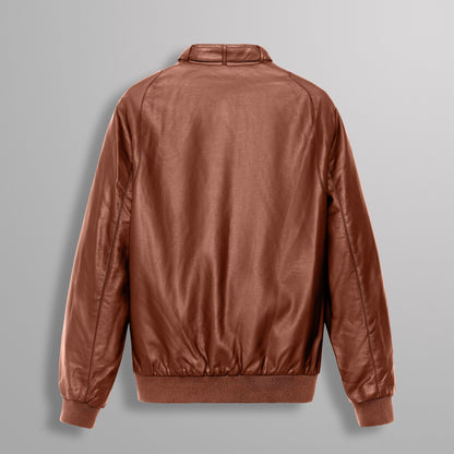 Women's Faux Leather Iconic Racer Oversized Jacket