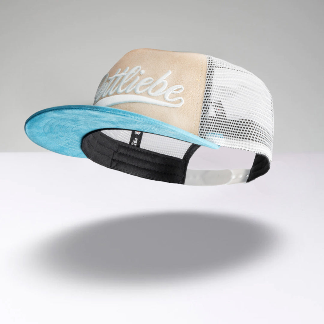 Kids Truckercap POTTLIEBE - beige / hellblau