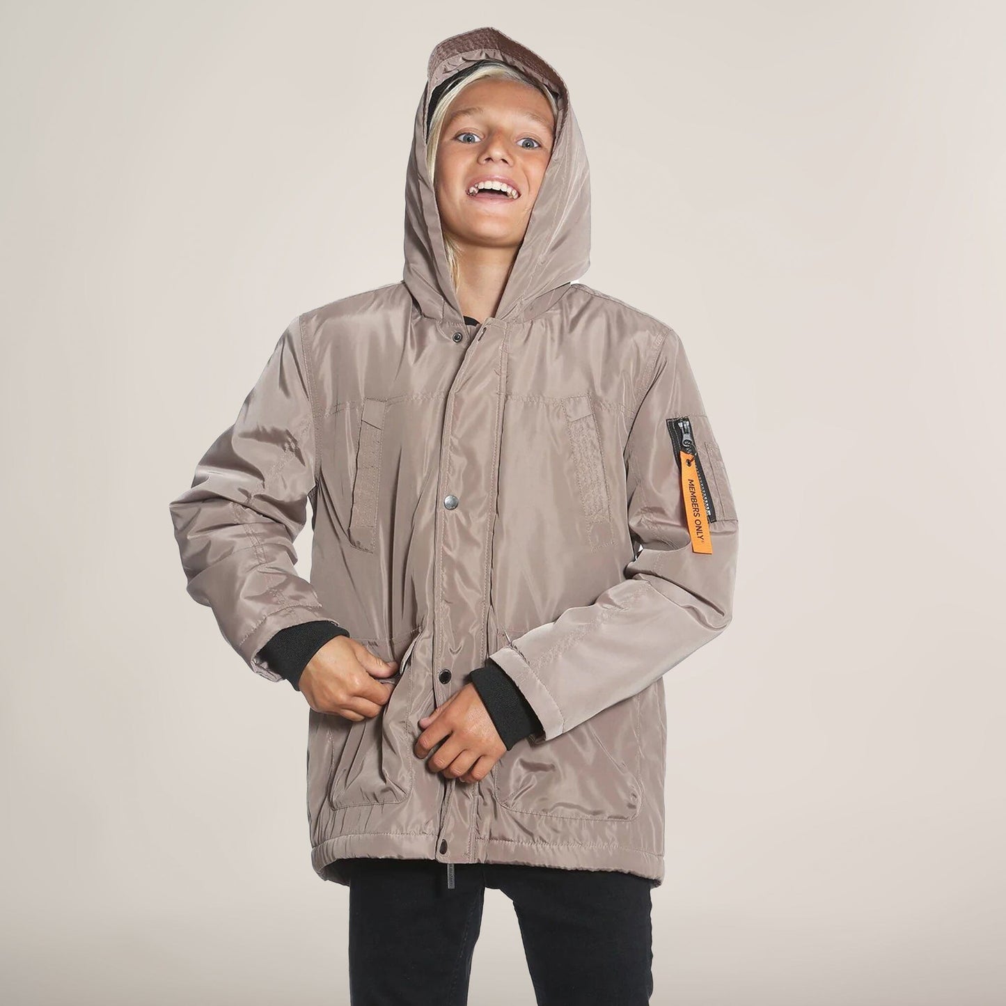 Boy's Satin Mid Weight Anorak Jacket - FINAL SALE