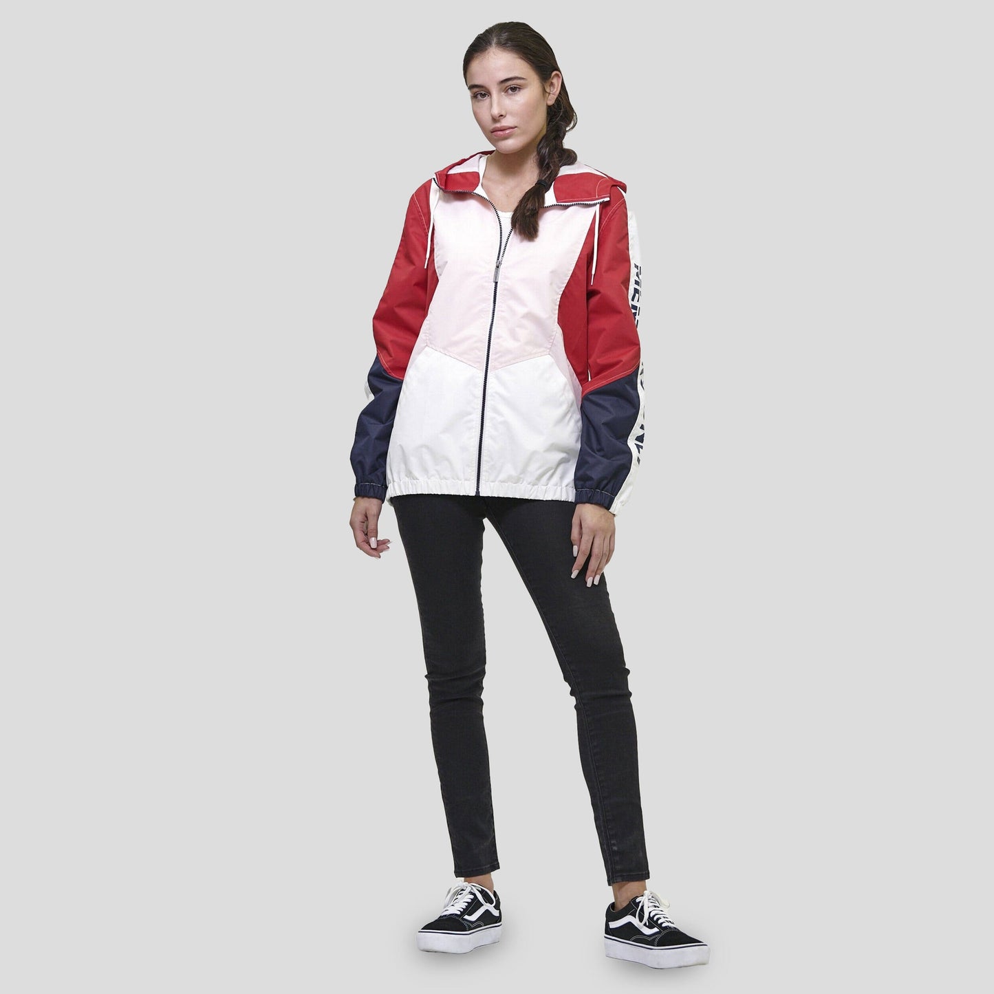 Women's Color Block Poly Taslon Zip Front Jacket - FINAL SALE