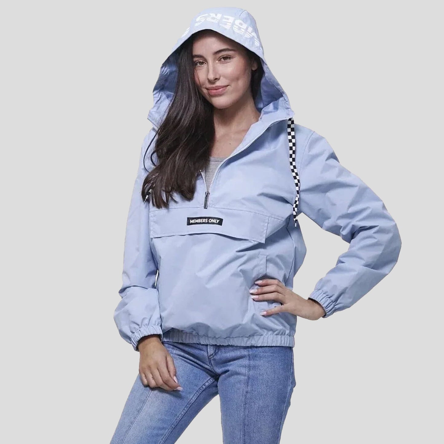 Women's Poly Taslon Pullover Jacket with hood - FINAL SALE