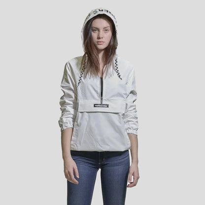 Women's Poly Taslon Pullover Jacket with hood - FINAL SALE