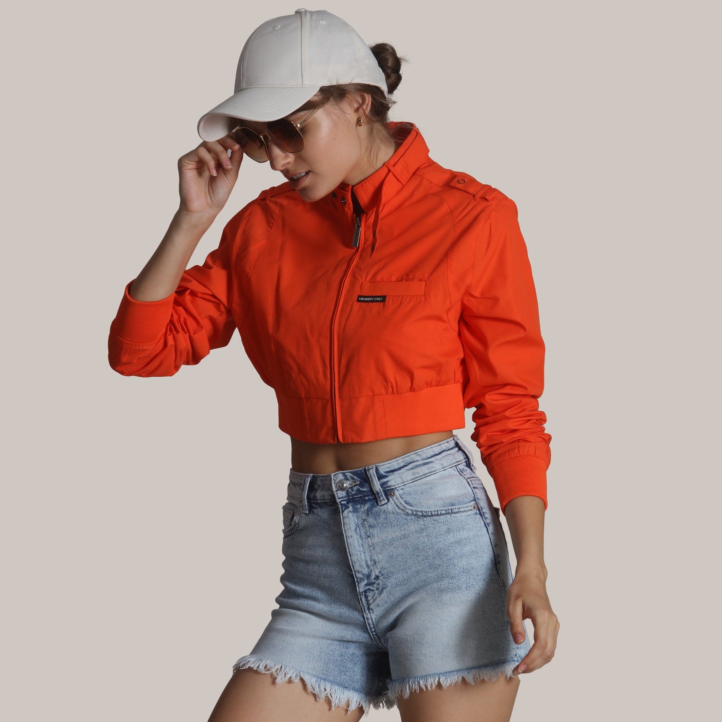 Women's Mini Cropped Racer Jacket