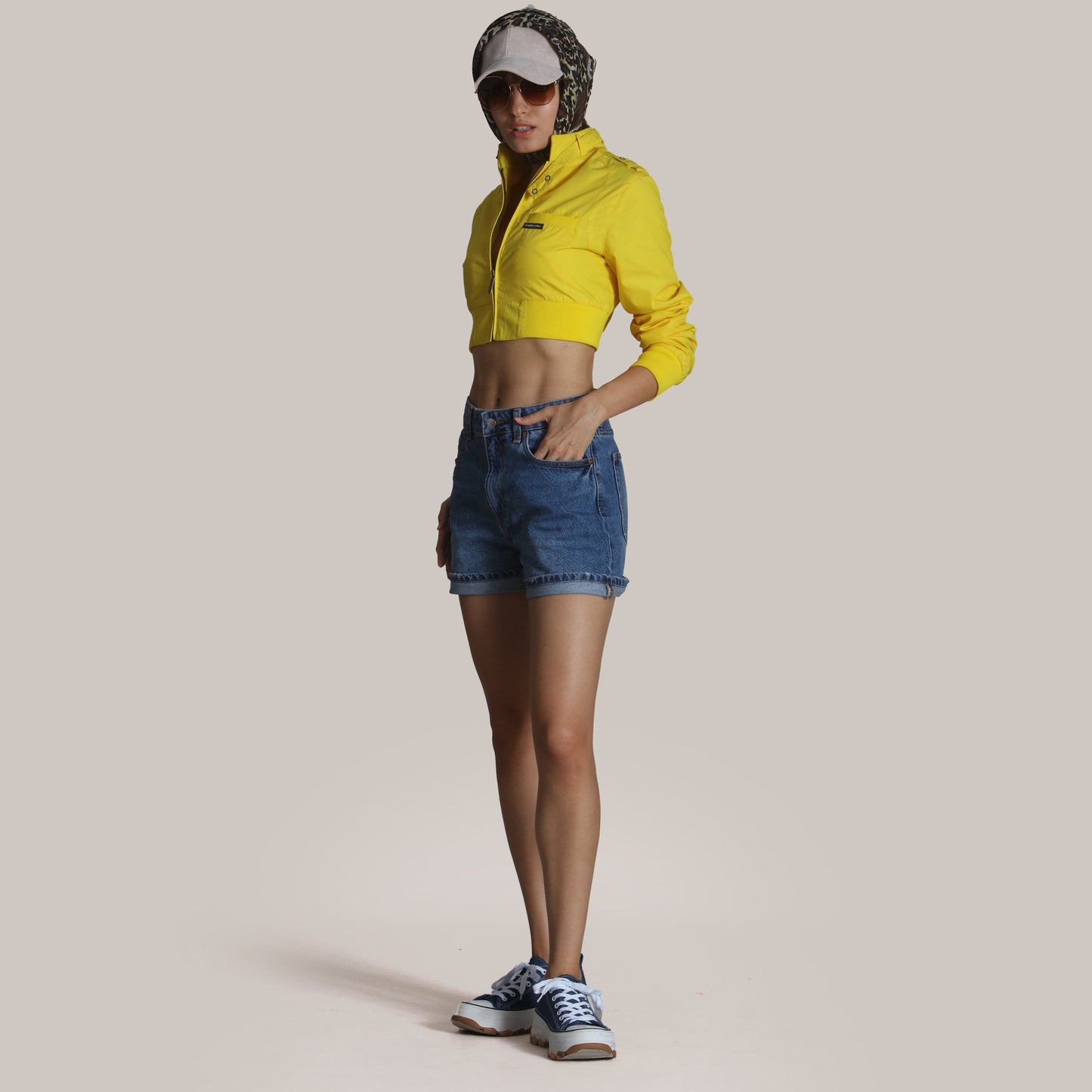 Women's Mini Cropped Racer Jacket