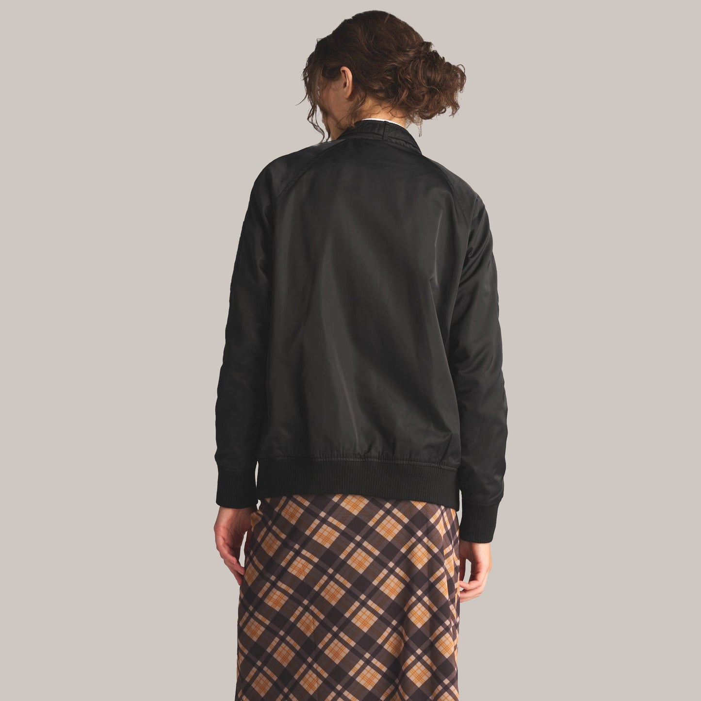 Women's Satin Bomber Jacket