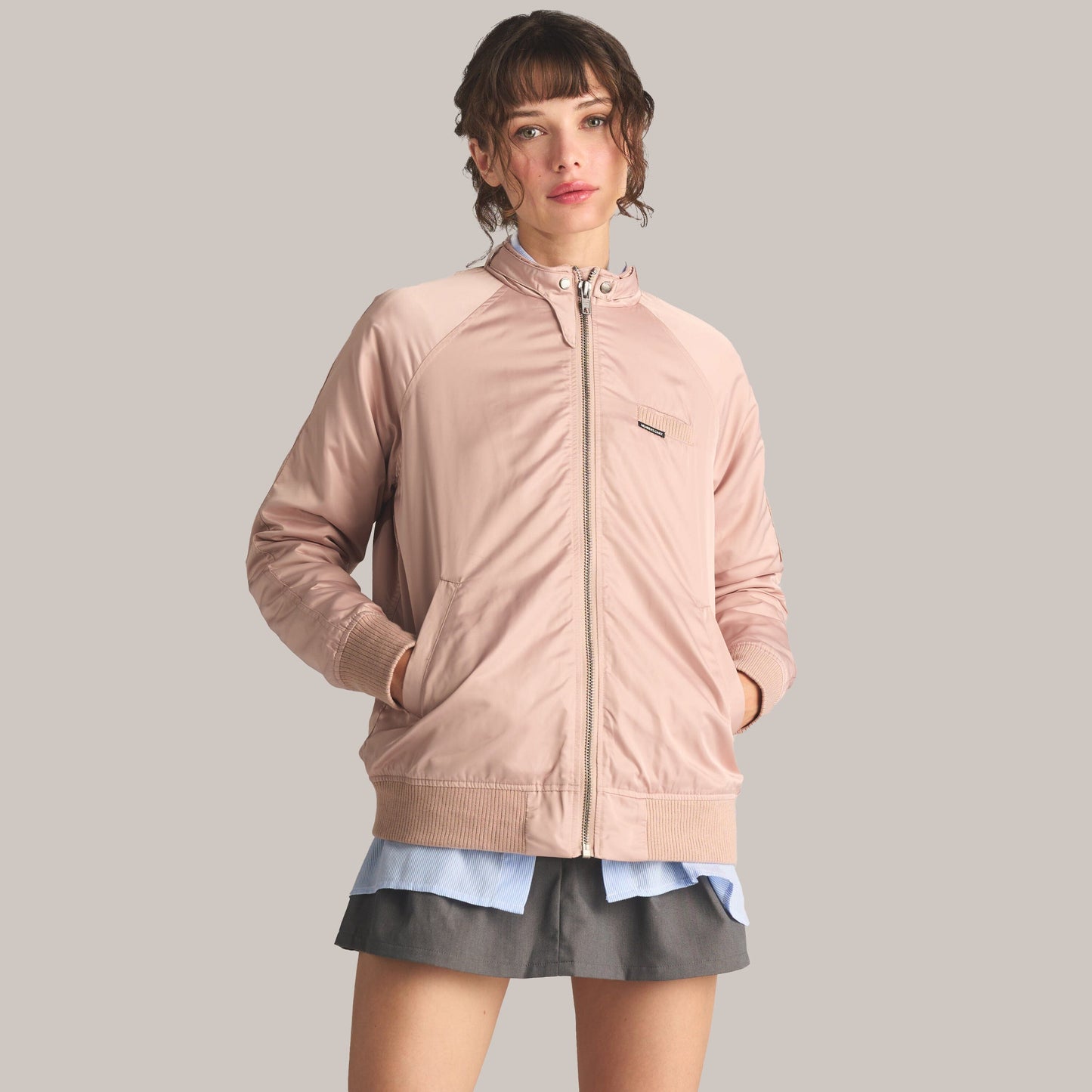 Women's Satin Bomber Jacket