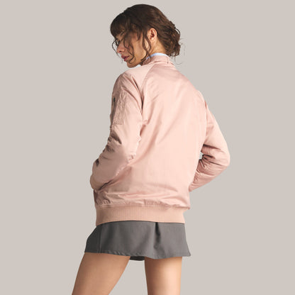 Women's Satin Bomber Jacket