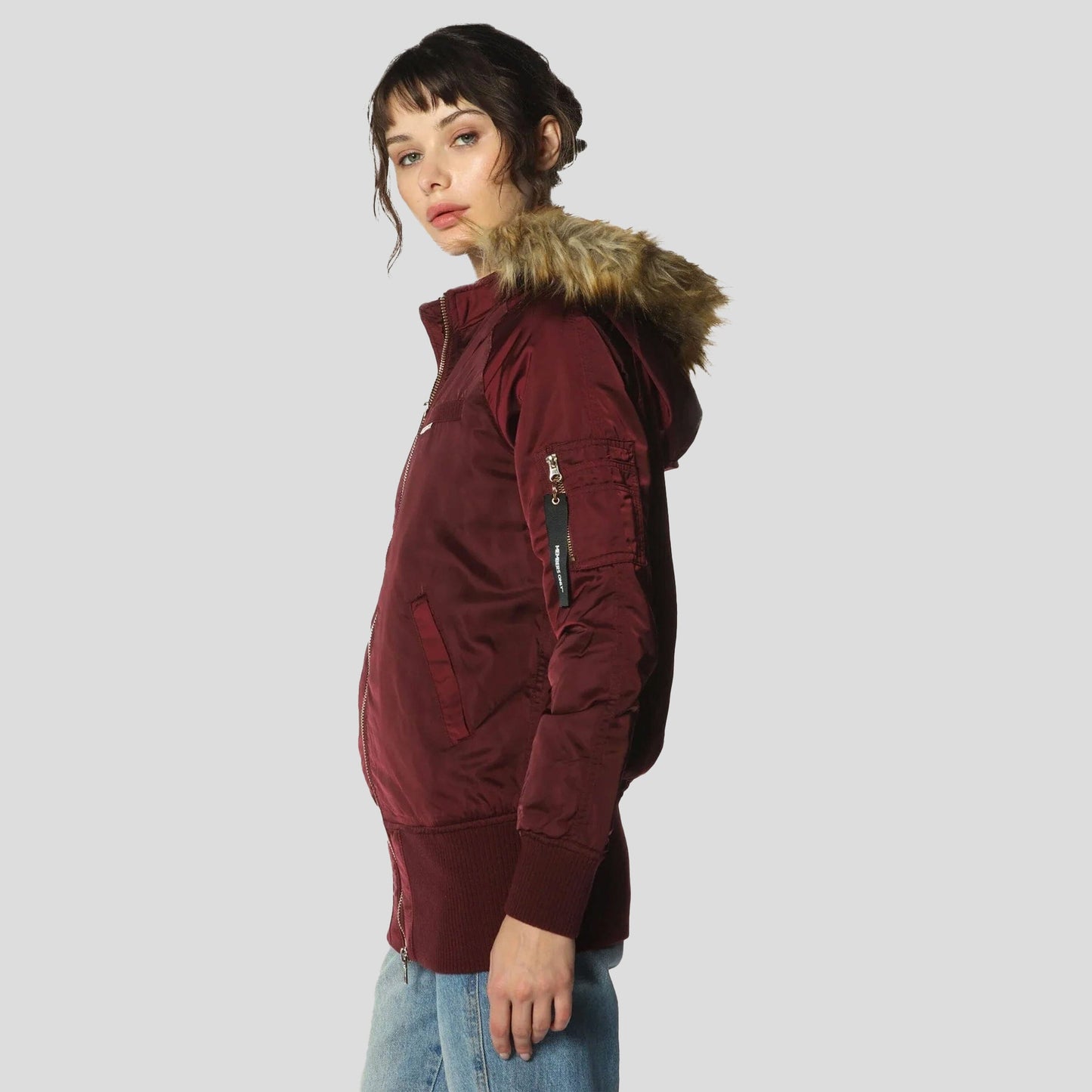 Women's Elongated Bomber Jacket - FINAL SALE