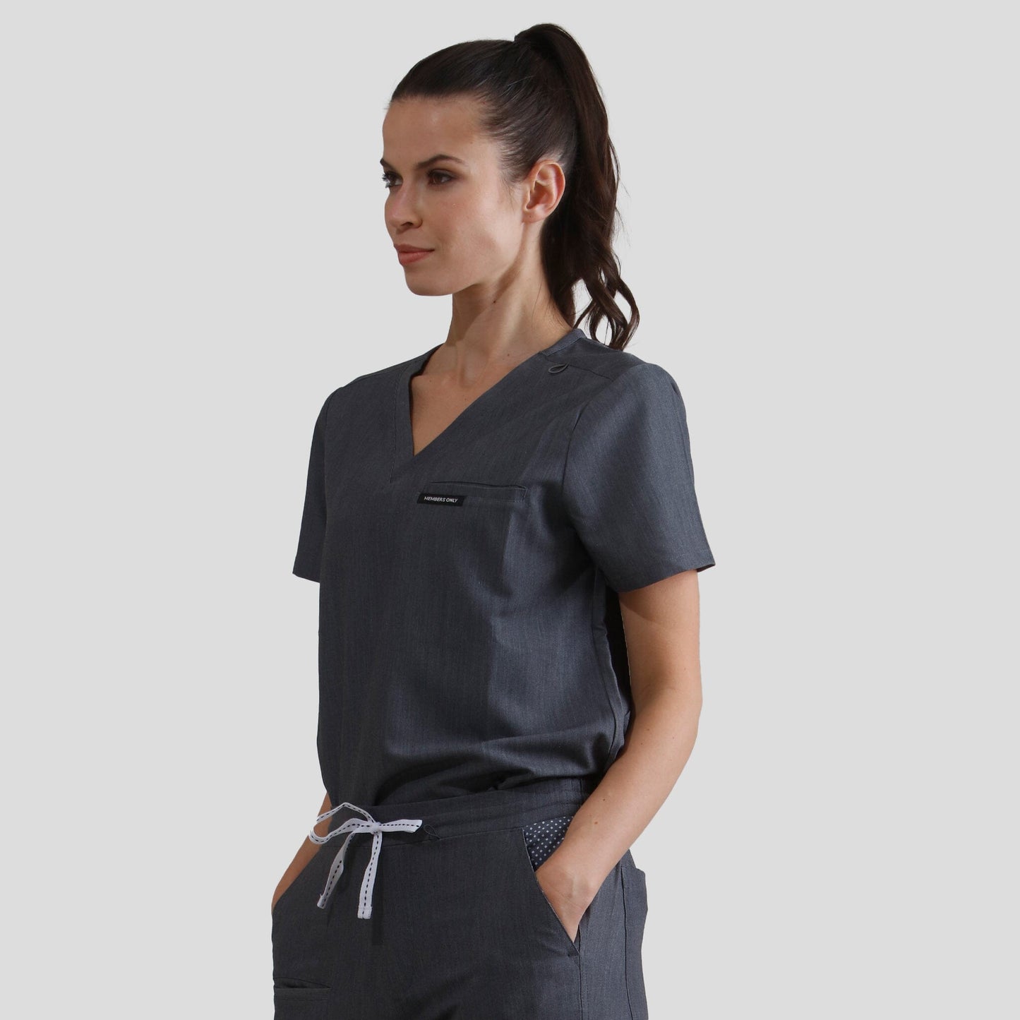 Bari 1-Pocket Scrub Top