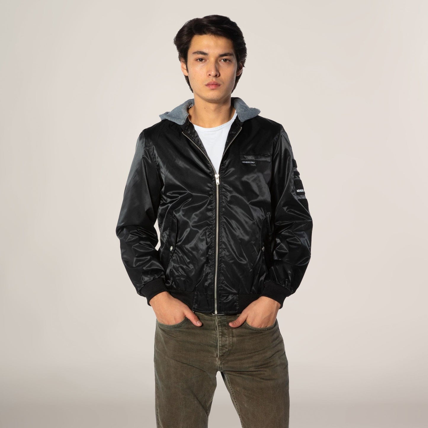 Men's Flight Satin Twill Hooded Jacket - FINAL SALE