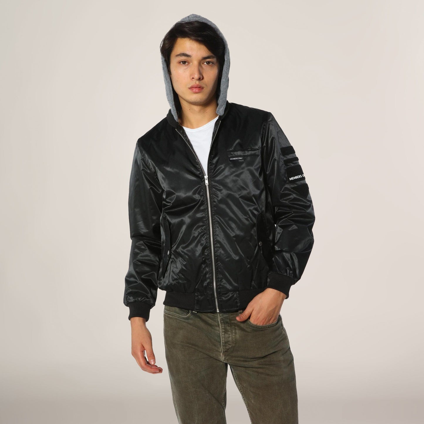 Men's Flight Satin Twill Hooded Jacket - FINAL SALE