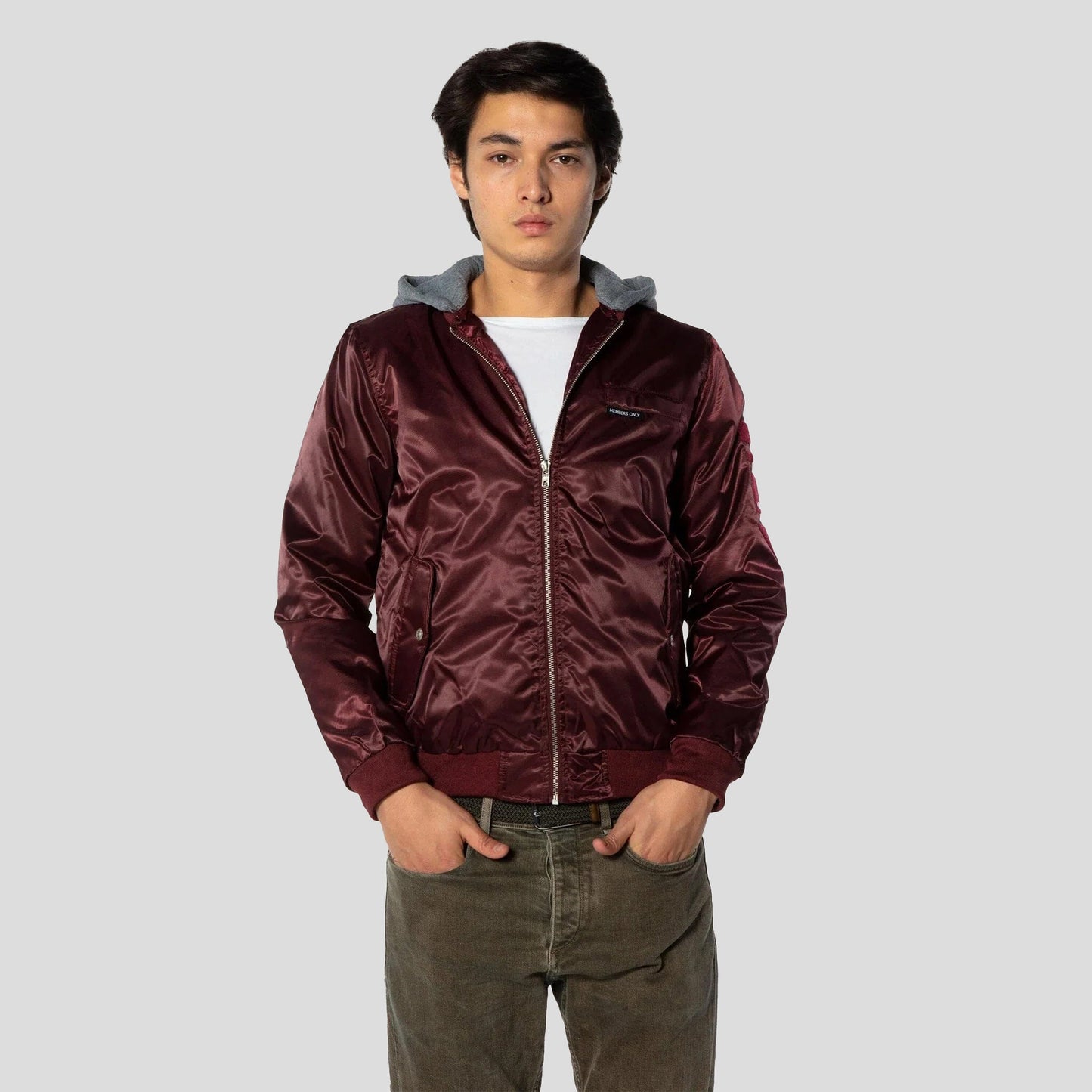 Men's Flight Satin Twill Hooded Jacket - FINAL SALE