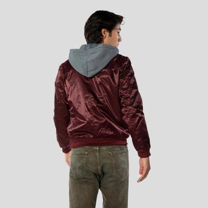 Men's Flight Satin Twill Hooded Jacket - FINAL SALE