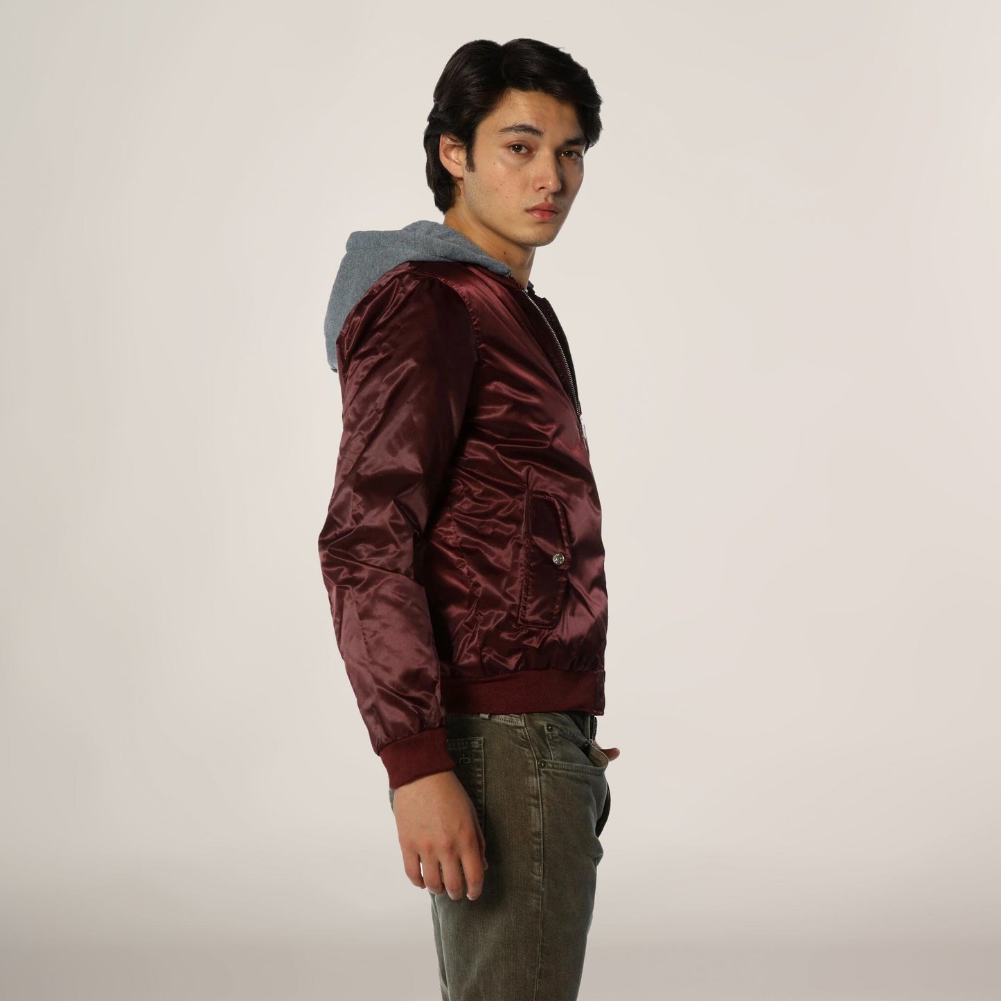 Men's Flight Satin Twill Hooded Jacket - FINAL SALE