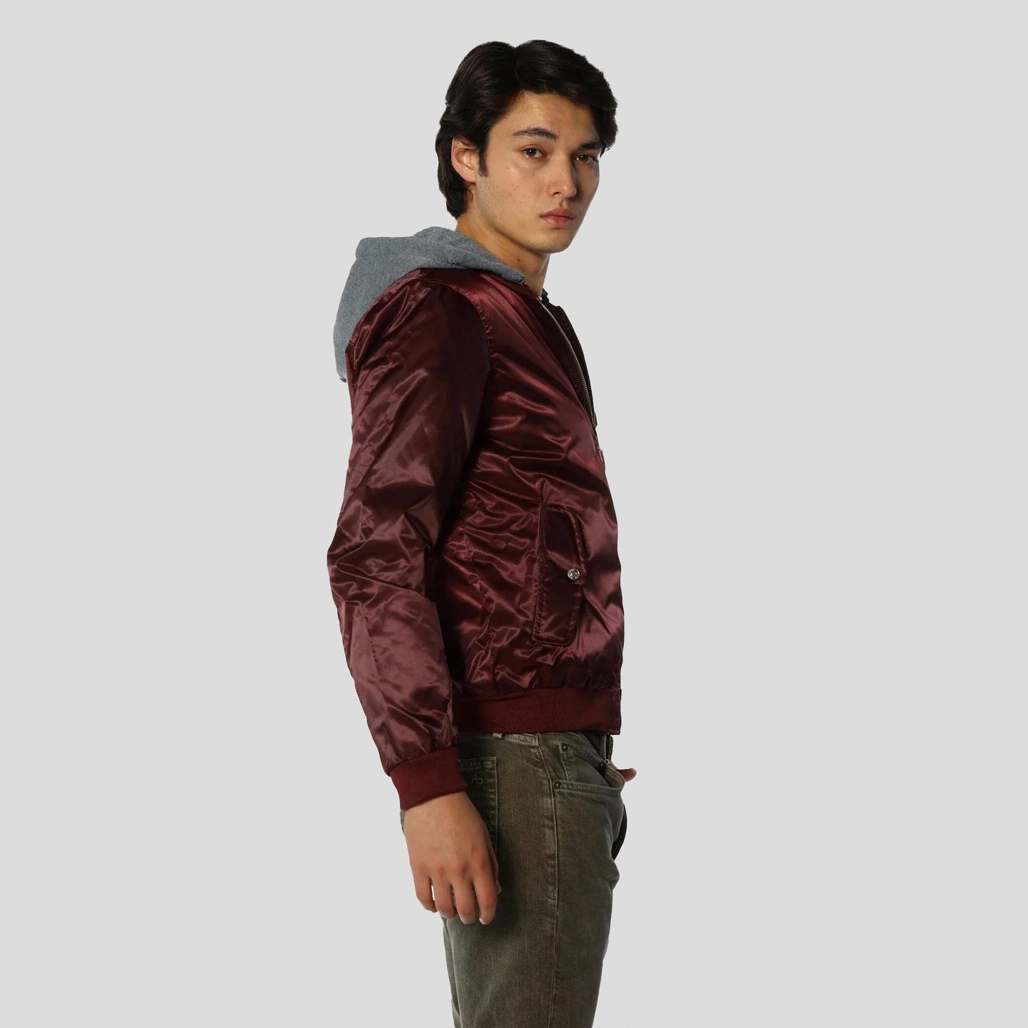 Men's Flight Satin Twill Hooded Jacket - FINAL SALE