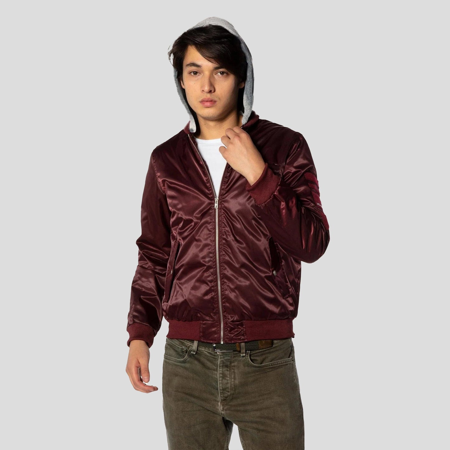 Men's Flight Satin Twill Hooded Jacket - FINAL SALE