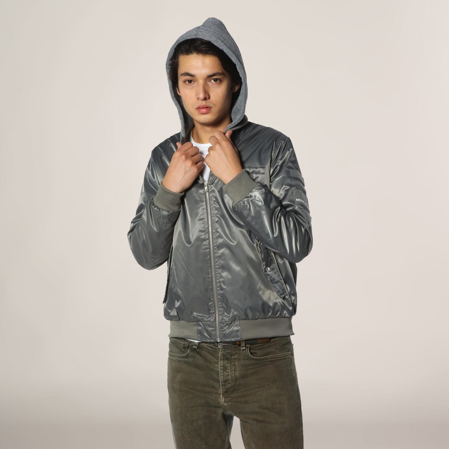 Men's Flight Satin Twill Hooded Jacket - FINAL SALE