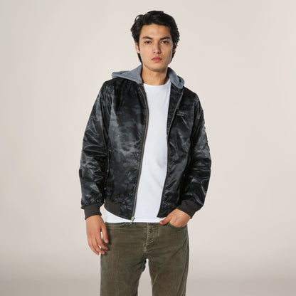 Men's Flight Satin Twill Hooded Jacket - FINAL SALE