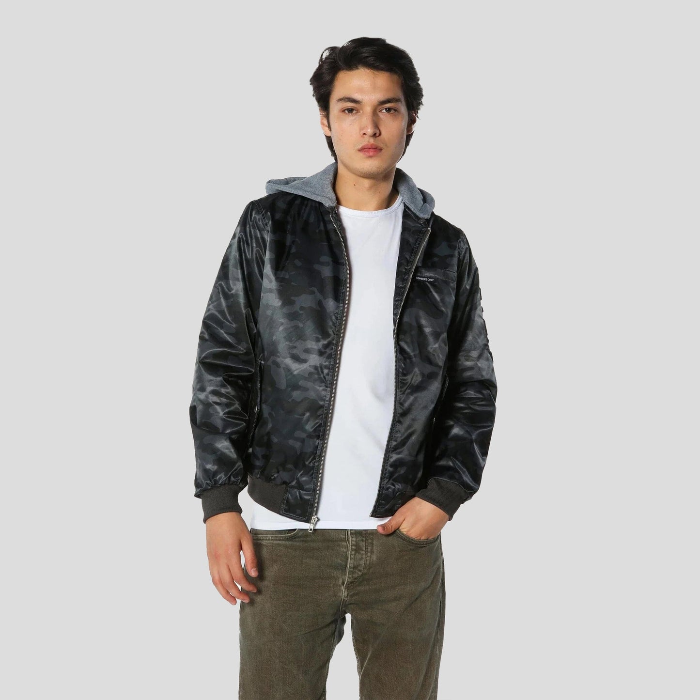 Men's Flight Satin Twill Hooded Jacket - FINAL SALE