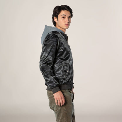 Men's Flight Satin Twill Hooded Jacket - FINAL SALE