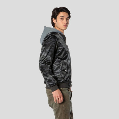 Men's Flight Satin Twill Hooded Jacket - FINAL SALE