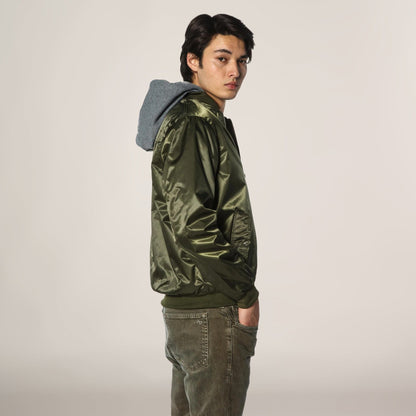 Men's Flight Satin Twill Hooded Jacket - FINAL SALE