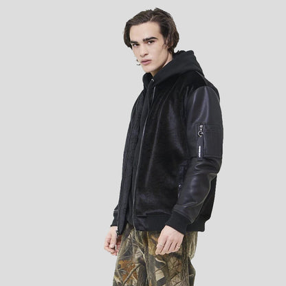 Men's Velvet Bomber Jacket - FINAL SALE