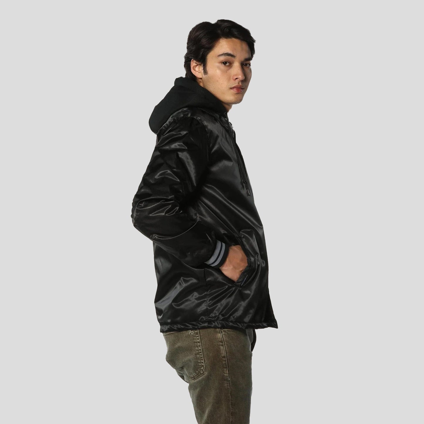 Men's Coach Jacket with Fleece Hood - FINAL SALE