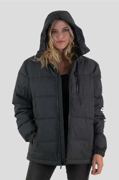 Women's Twill Block Puffer Oversized Jacket - FINAL SALE