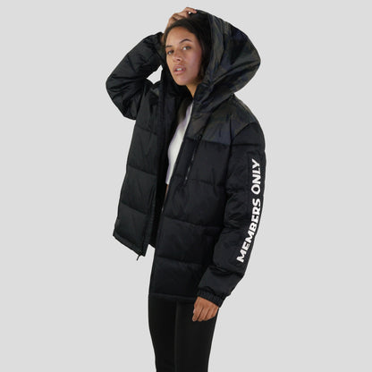 Women's Twill Block Puffer Oversized Jacket - FINAL SALE