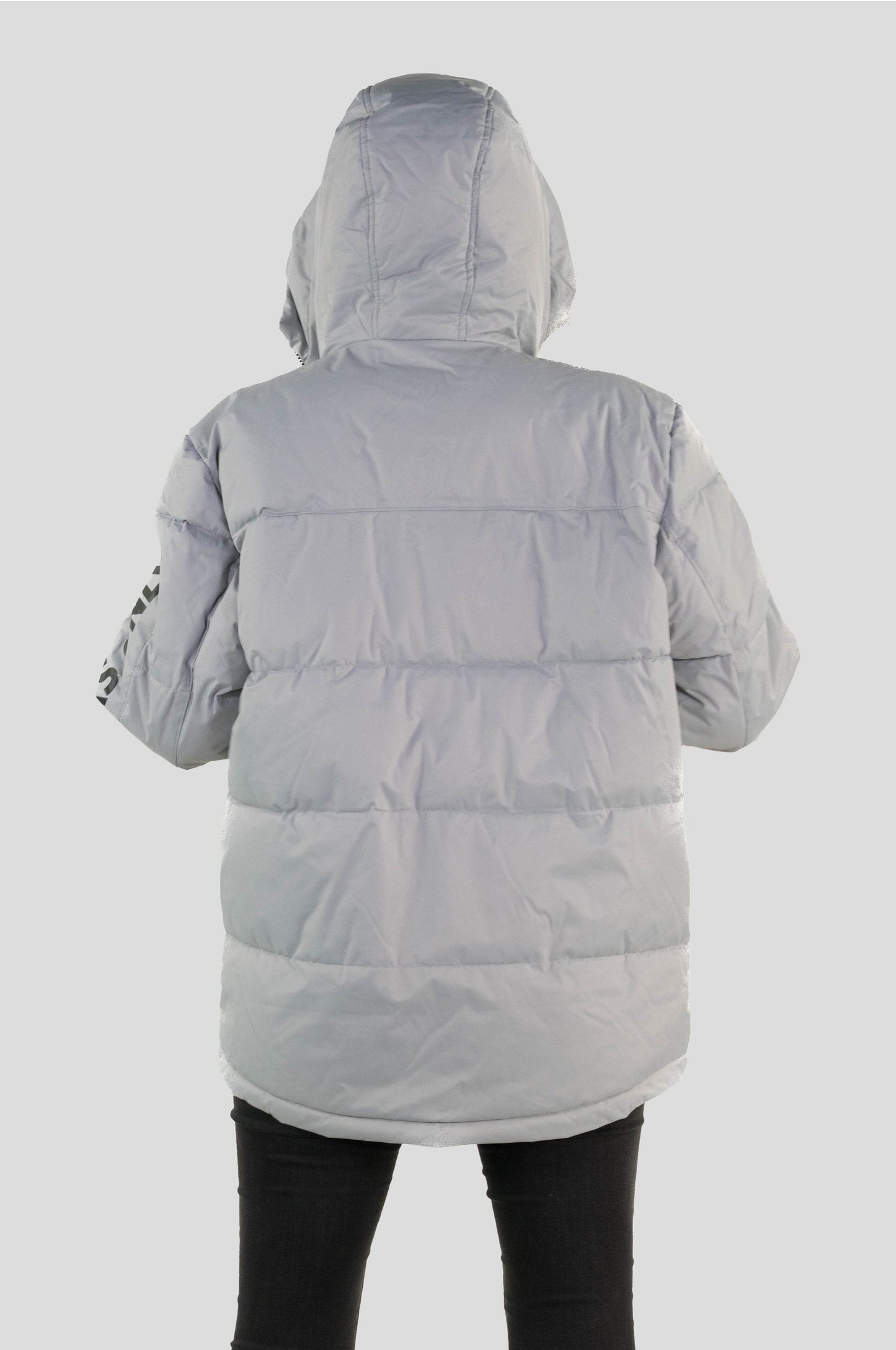 Women's Twill Block Puffer Oversized Jacket - FINAL SALE