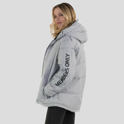 Women's Twill Block Puffer Oversized Jacket - FINAL SALE