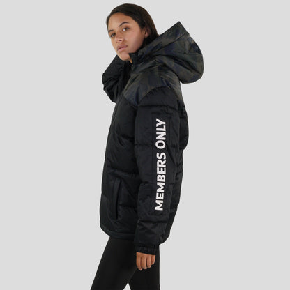 Women's Twill Block Puffer Oversized Jacket - FINAL SALE