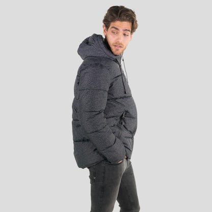 Men's Heather Print Puffer Jacket - FINAL SALE