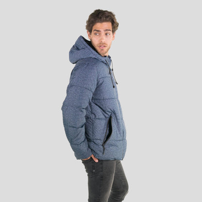 Men's Heather Print Puffer Jacket - FINAL SALE