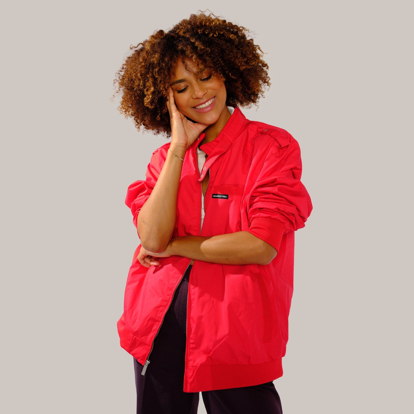 Women's Classic Iconic Racer Oversized Jacket