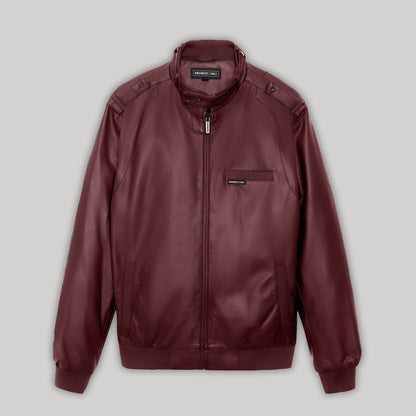 Men's Faux Leather Iconic Racer Jacket