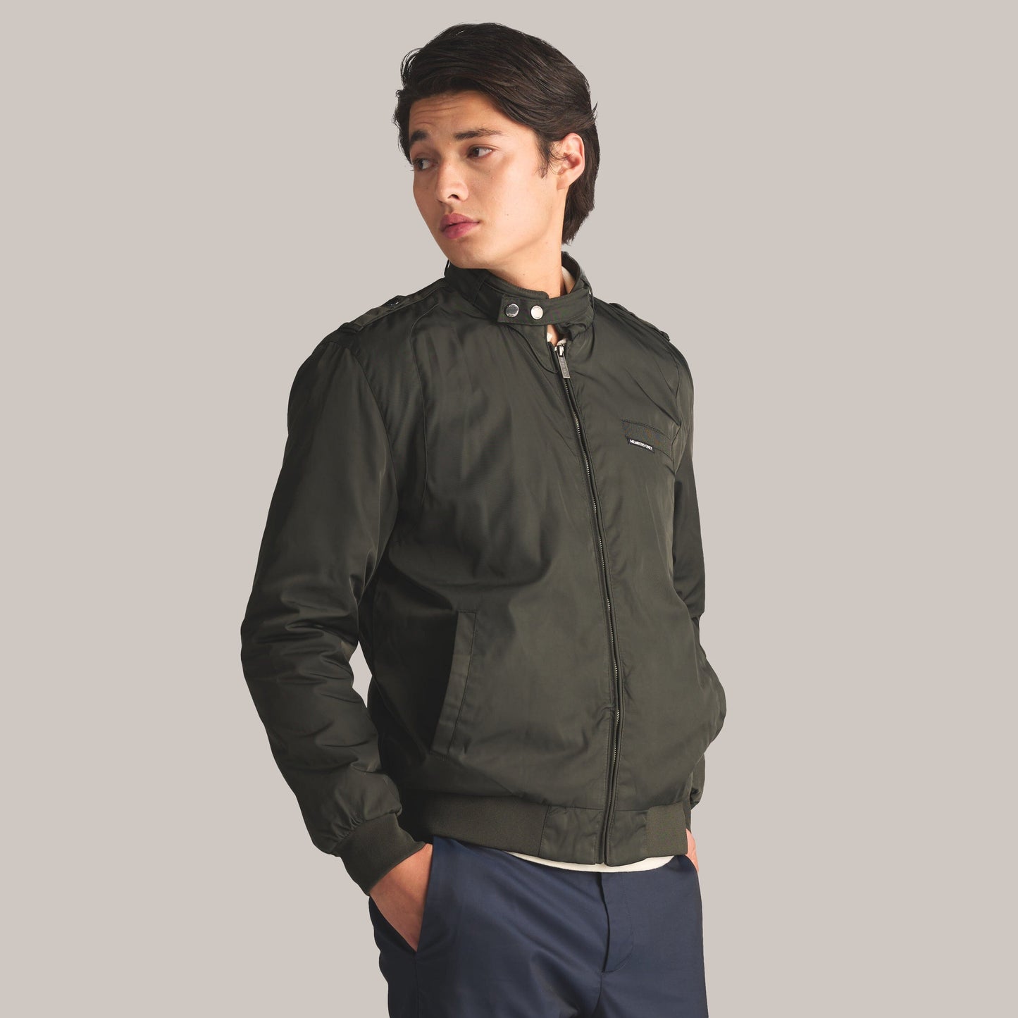 Men's Iconic Racer Quilted Lining Jacket