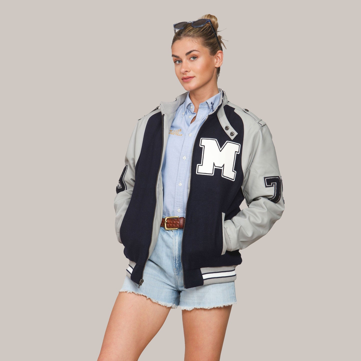 Women's Oversized Varsity Jacket